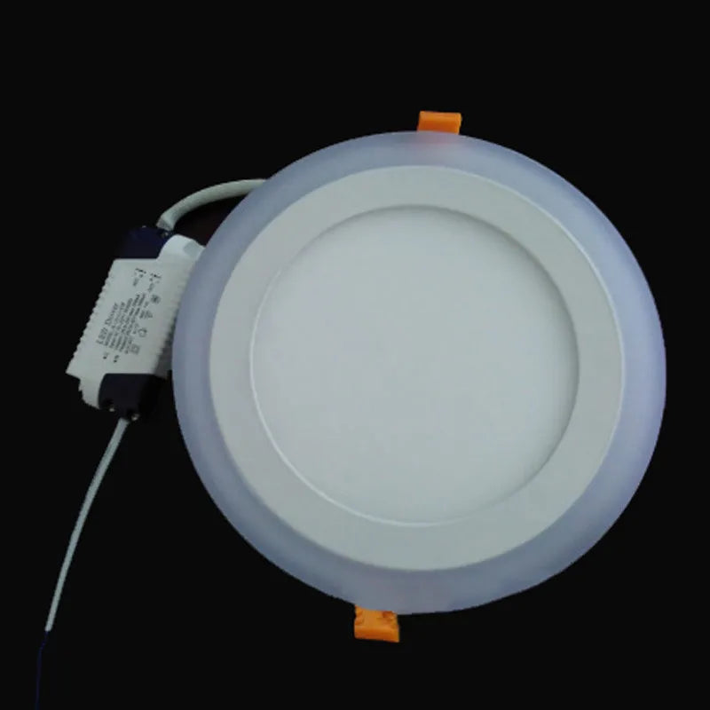 6W 9W 16W 24W led Ceiling Recessed panel Light Painel lamp home decoration round square Led Panel Downlight Blue+White