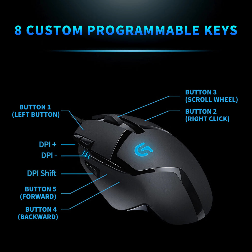 Logitech (G) G402 gaming mouse wired mouse