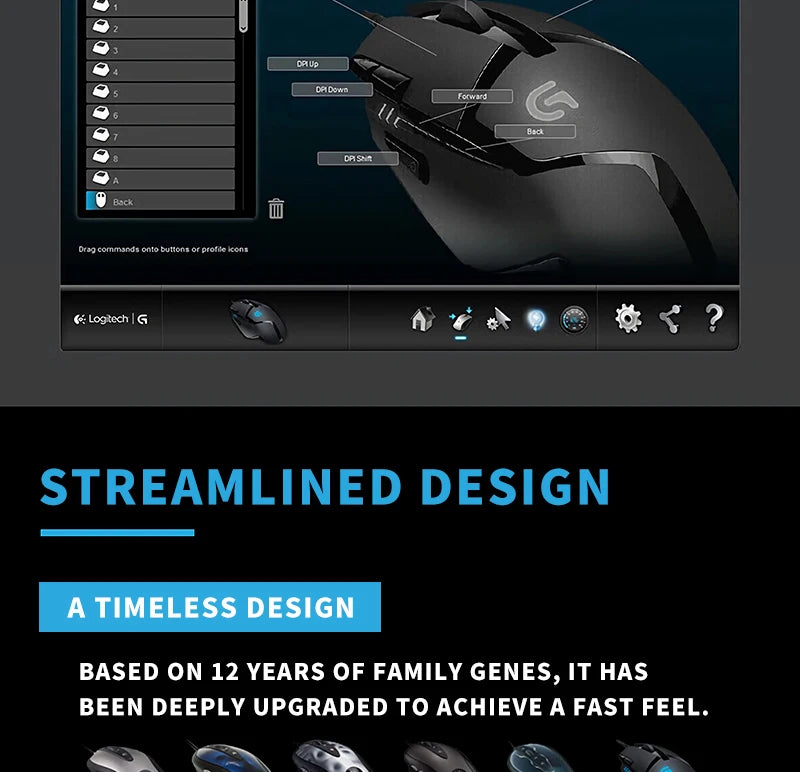 Logitech (G) G402 gaming mouse wired mouse
