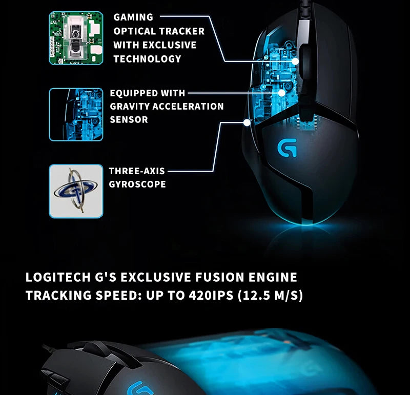 Logitech (G) G402 gaming mouse wired mouse