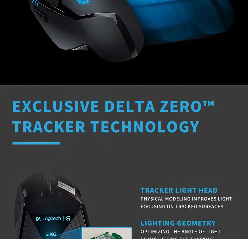 Logitech (G) G402 gaming mouse wired mouse