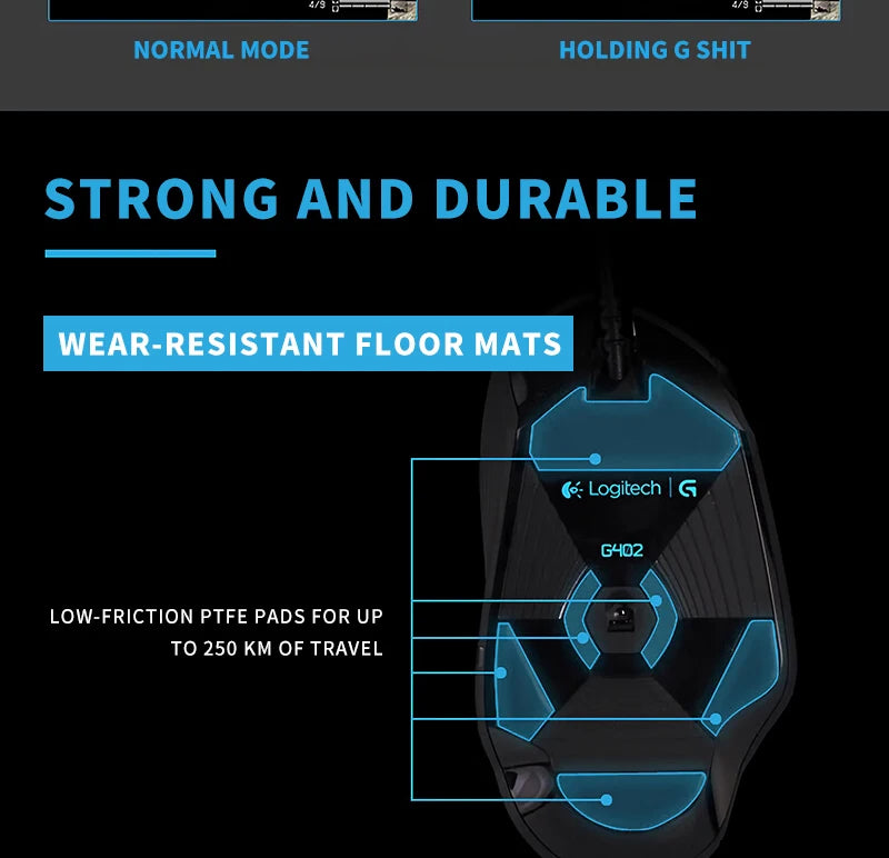 Logitech (G) G402 gaming mouse wired mouse