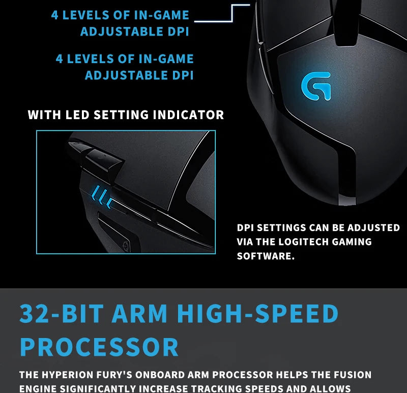 Logitech (G) G402 gaming mouse wired mouse